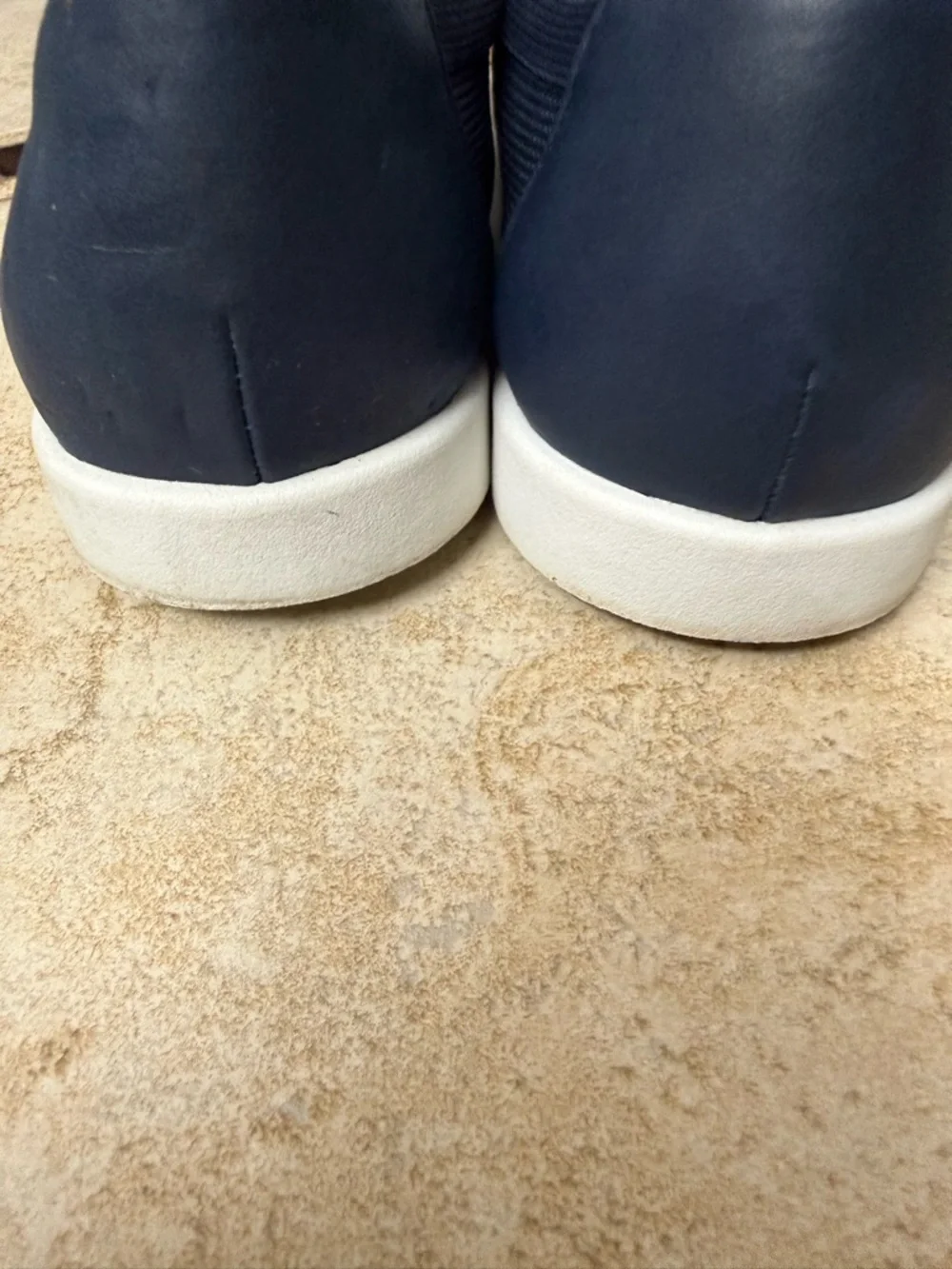 Tommy Bahama Navy Knit Slip-On Loafers with White Sole - Picture 4 of 7